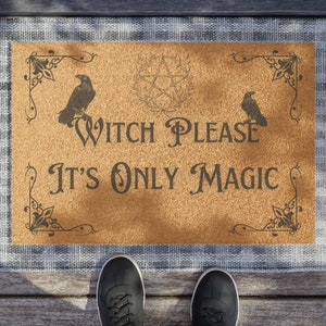 Witchy Decor, Hexe Bitte Fußmatte, Es ist nur Magische Fußmatte, Wicca, Witchy, Wicca Geschenk