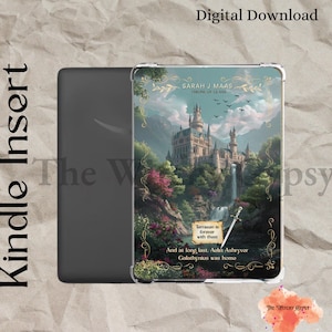 Throne of Glass Kindle Insert: Terrasen Download E-Reader Case Insert Coloursoft, Paperwhite and Basic