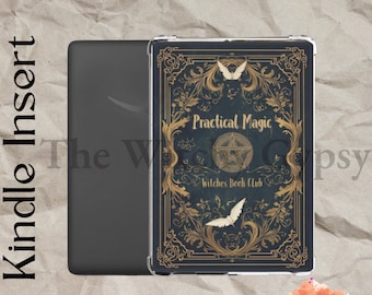 Pochette Kindle pratique du club de lecture Magic Witches : liseuse Kindle réversible Booknook d'Alice Hoffman, cadeau pour adolescente