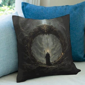 Funda de almohada de peluche de jugador de Elden Ring: Dark Souls, Dragon Age Merch