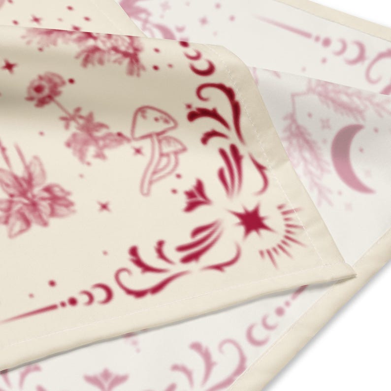 Witchy Herbs in Red All-over print bandana