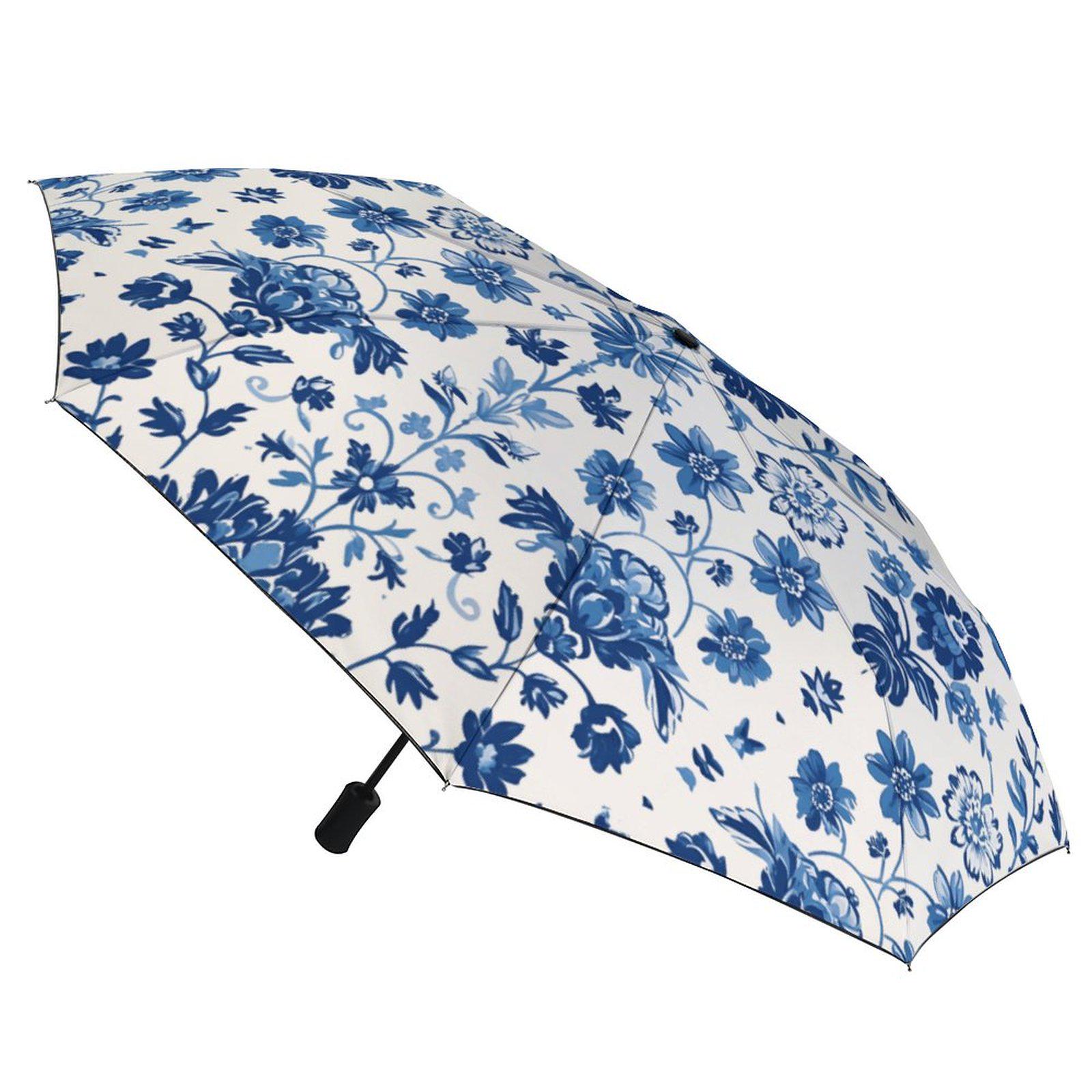 Riu rちゃん Toile de Jouy umbrella French Toile De Jouy Auto Umbrella With Printed Pattern