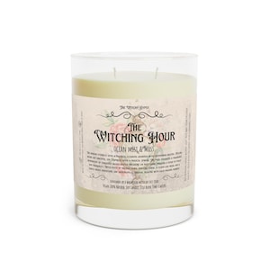 The Witching Hour Candle,Witchy Stuff, Soy Candle, Vintage Decor, Victorian Gothic, Dark Academia, Literary Candle, Fantasy, WitchyHalloween