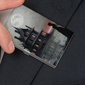 Tarjetero de noche embrujada, regalos de brujas, artículos de folklore crepuscular, artículos de ttpd, artículos de brujas, artículos de libros de brujas, magia práctica