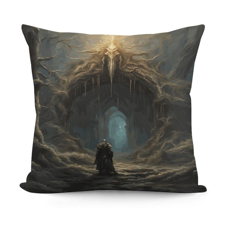 Fantasy Gamer Gift Idea For Boyfriend Elden Ring Plush Pillow Cover Gamer Decor Dark Souls Style Solaire of Astora Dakimakura Waifu Ranni Pillowcase