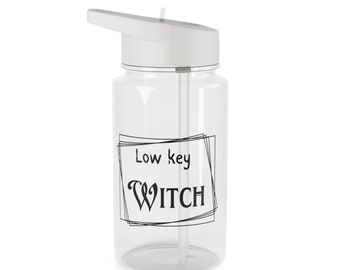 Low Key Witch Tritan Water Bottle, Witchy Water bottle,Celestial Gifts, Wiccan Gifts, Magick, Witchy Gifts, Walpurgis Night, Gigi Mom gift