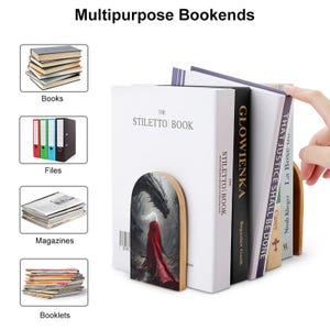 Sarah J. Maas Geschenke, Fourth Wing ACOTAR Merchandise, Leseecke Deko, Fantasy Buchstützen aus Holz, Throne of Glass inspiriert, Bookish Booktok, Manon Art Bild 10