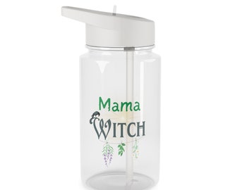 Mama Witch Tritan Water Bottle, Witchy Water bottle,Celestial Gifts, Wiccan Gifts, Magick, Witchy Gifts, Custom Gifts, Walpurgis Night, Nana