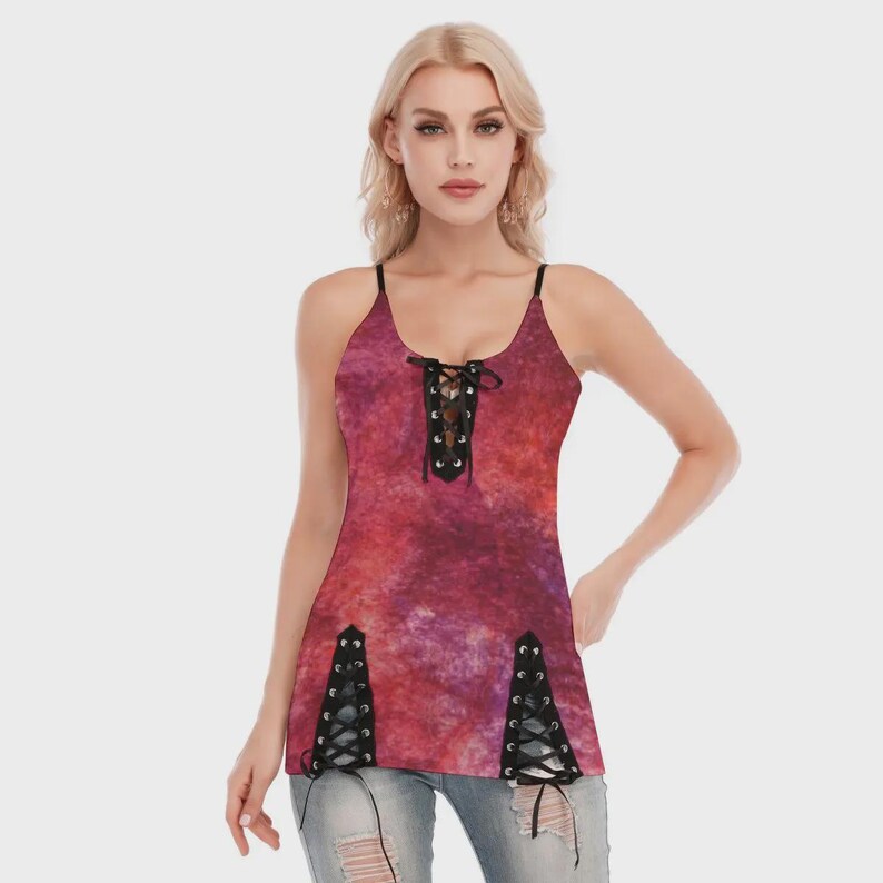 Boho Tie Dye Wide Leg Palazzo Pants Festival Outfit Witchy Clothes Vaporwave Rave Outfit High-Waisted Hippy Fashion 70s Bohemian Crop Top Cami
