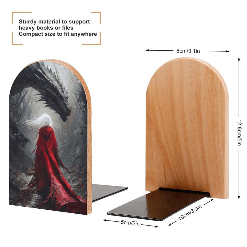 Sarah J. Maas Geschenke, Fourth Wing ACOTAR Merchandise, Leseecke Deko, Fantasy Buchstützen aus Holz, Throne of Glass inspiriert, Bookish Booktok, Manon Art Bild 4