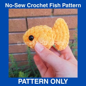 No-Sew Crochet Fish PATTERN