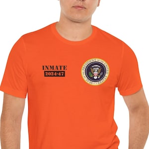 Chemise Trump costume Chemise Trump criminel Chemise Trump Arrestation Chemise Trump prison Trump Chemise Trump prison