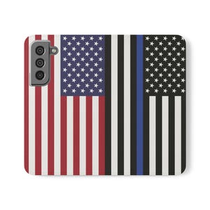 愛国的なフリップケース - ヒーローを応援、携帯電話アクセサリー、国旗ケース、退役軍人への贈り物、メモリアルデー、日常使用