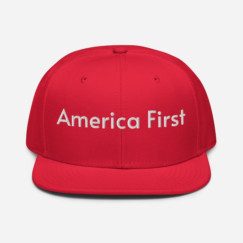 America First Hat. Trump 2024.