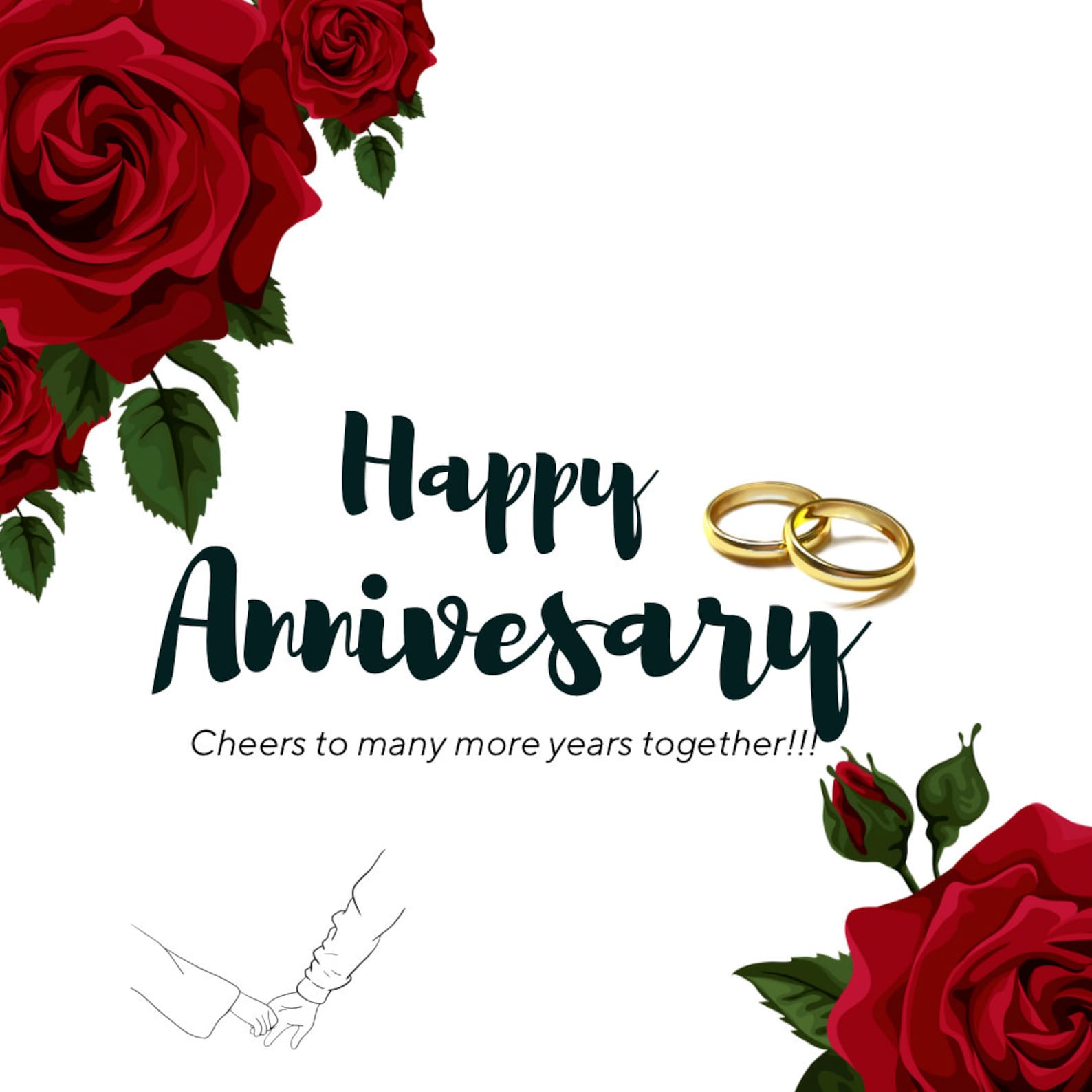 Happy Anniversary Template for Couples Etsy