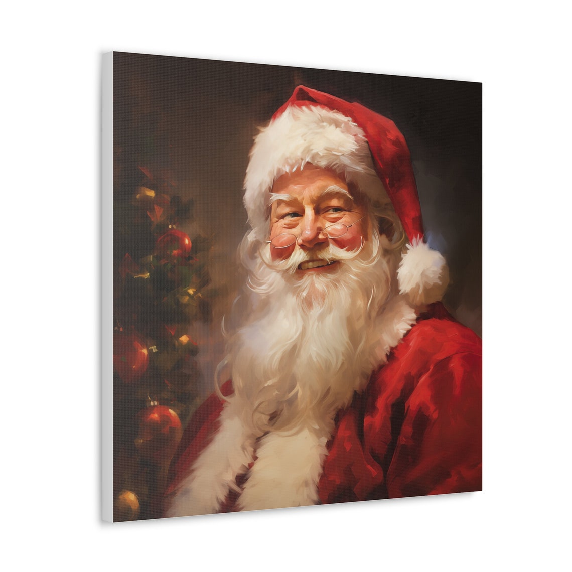 Santa Claus Oil Painting Digital Art Etsy Il 1140xN.5605422465 A5er