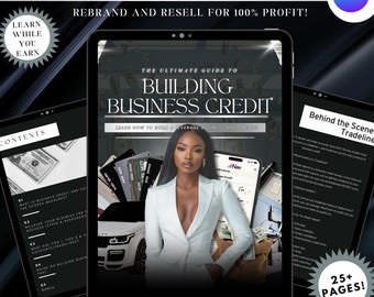 Business Credit eBook With PLR -MRR | Editable Canva Template | Start/Grow Business Credit Fast | Digital Download