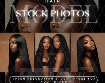 Hair Stock Images, African American hair stock images , Beauty Stock Photos, Stock Photo Bundle