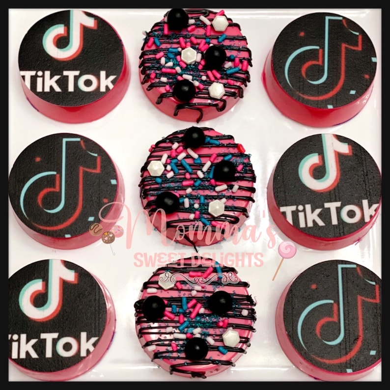 Tik Tok Chocolate Covered Oreos, Party Favors, Music Party, Tik Tok