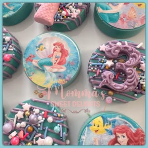 Mermaid Chocolate Covered Oreos. Mermaid Party, mermaid chocolate, the little mermaid birthday, mermaid tail, under the sea birthday, favors
