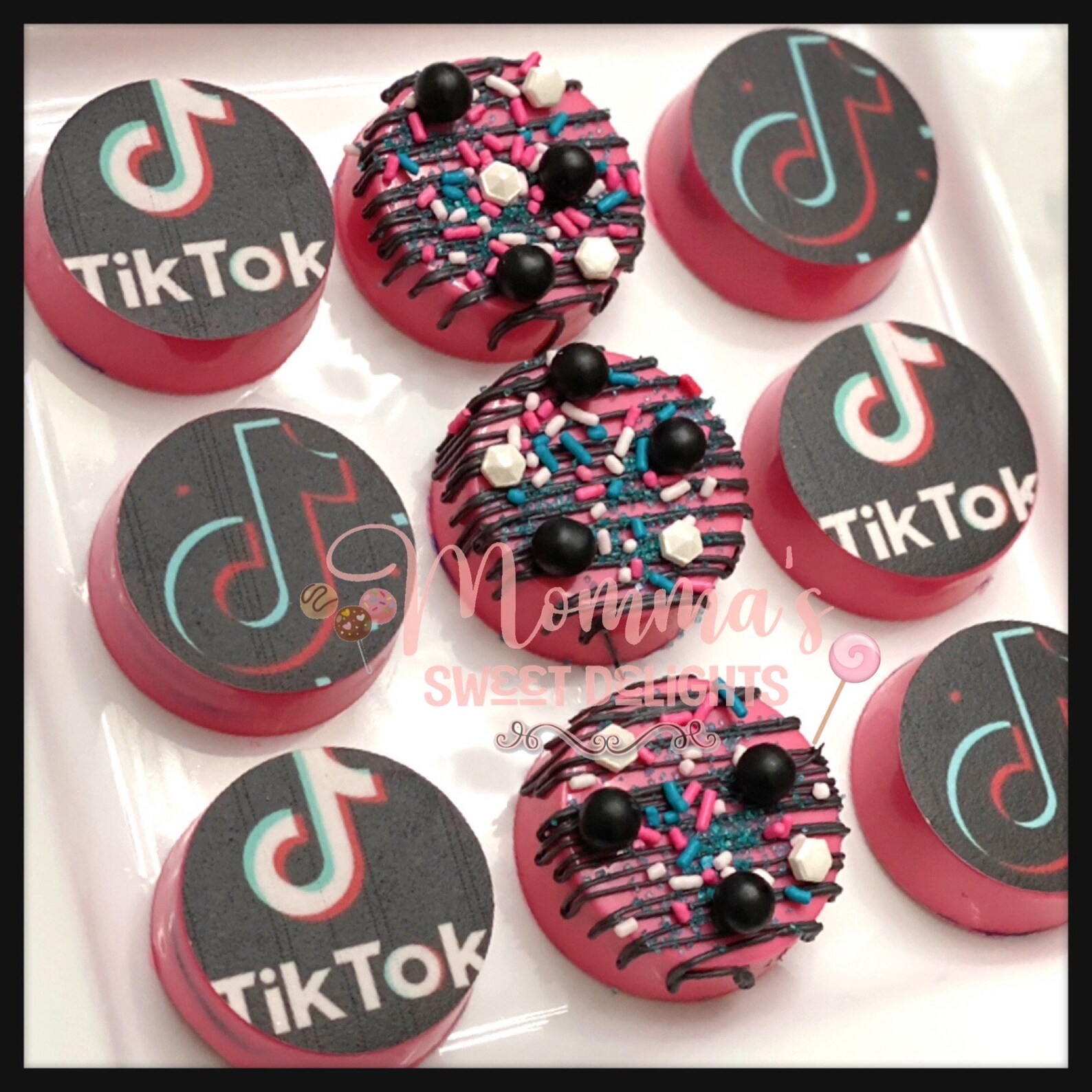 Tik Tok Chocolate Covered Oreos, Party Favors, Music Party, Tik Tok
