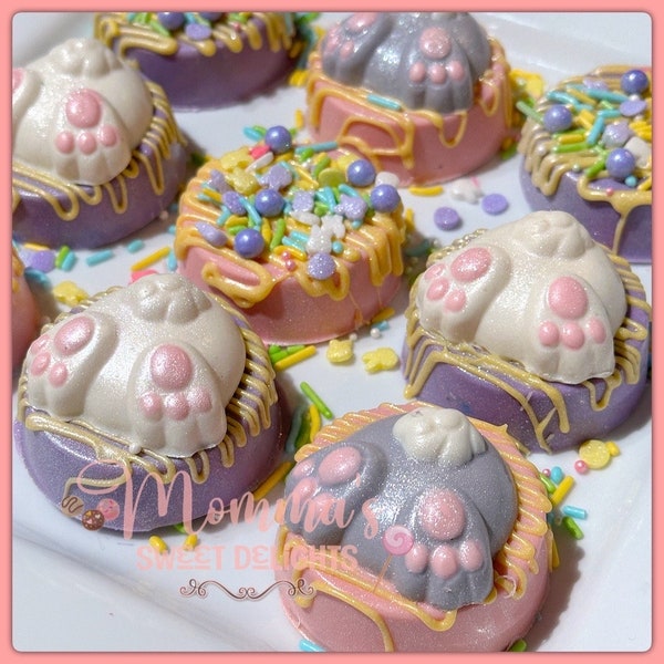 Easter Chocolate covered oreos, Easter candy, bunny Oreo, spring chocolate , Easter basket, cookies , Passover, Easter decor