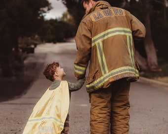 Children’s firefighter turnout capes - Kids birthday parties