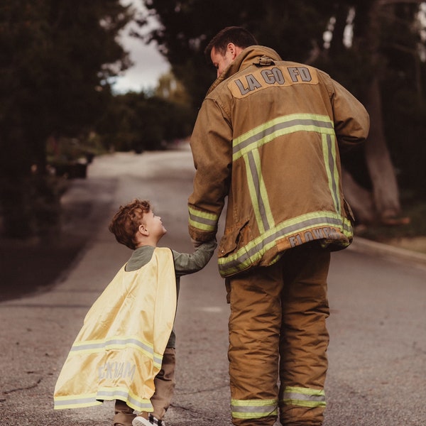 Children’s firefighter turnout capes - Kids birthday parties