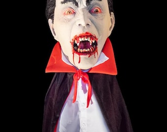 恐ろしいドラキュラの古典的な吸血鬼のリアルなマスクウェアラブル