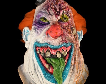 Máscara de payaso espeluznante y aterradora de Slither the Clown