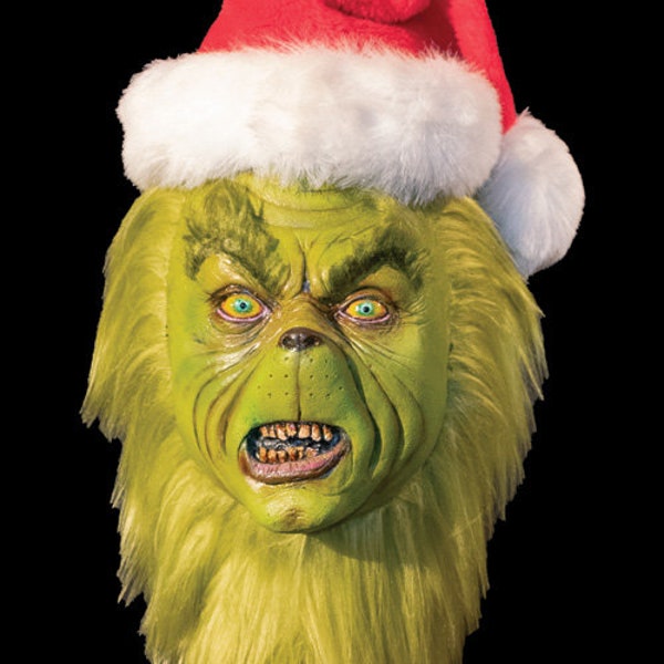 The Mean One - Jim Carrey Grinch Movie Halloween Mask Bust