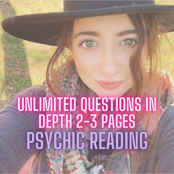 In Depth Psychic Reading - Several Pages Long - Tarot Reading - Oracle - Spiritual Coach Session - Guidance - Life Coach