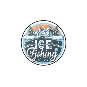 Ice fishing sign other signs decals, decal sticker #6981