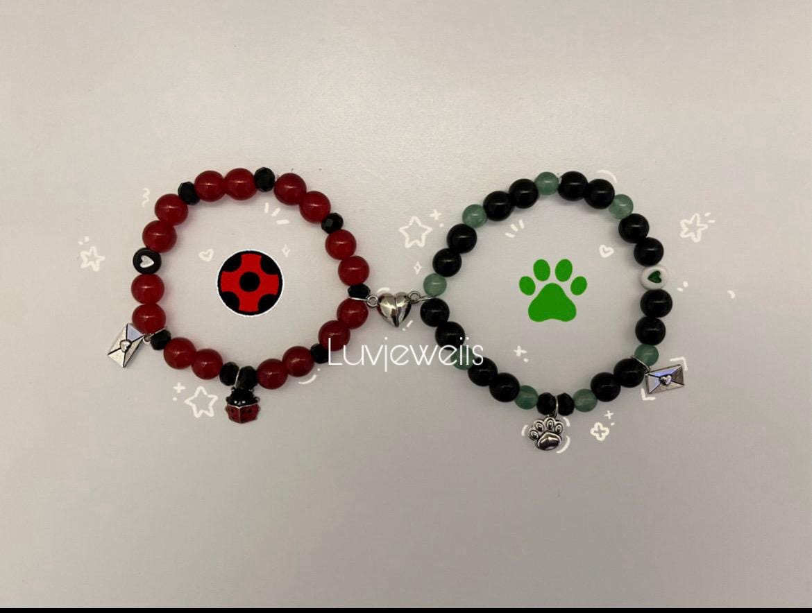 Miraculous Ladybug Matching Bracelets