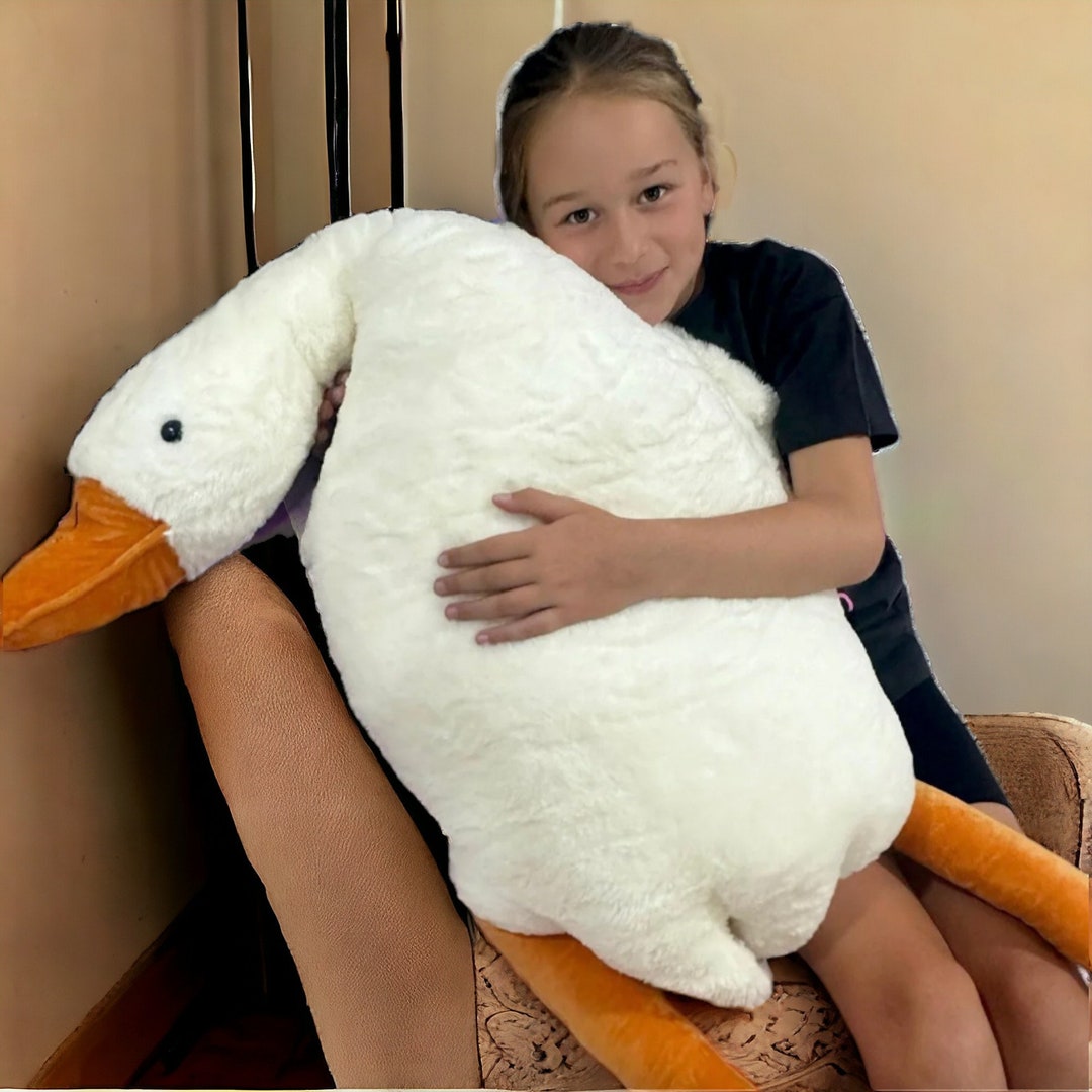 Giant Cute Goose Plush Toys Huge Big Duck Doll Soft Stuffed Etsy