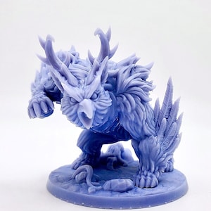Great Horned Owlbear Mini, Owlbear Mini, Dnd Owlbear Mini, Druid Owlbear Mini