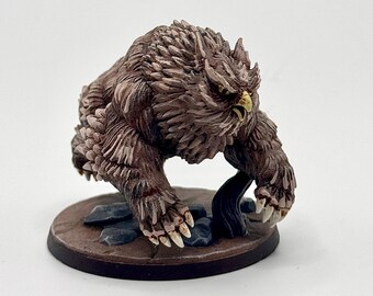 Owlbear Fully Painted Mini, Dungeons and Dragons Figurine, DnD