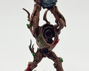 Tree Primordial with Crushing Stone, Dungeons and Dragons, Fully Painted Mini