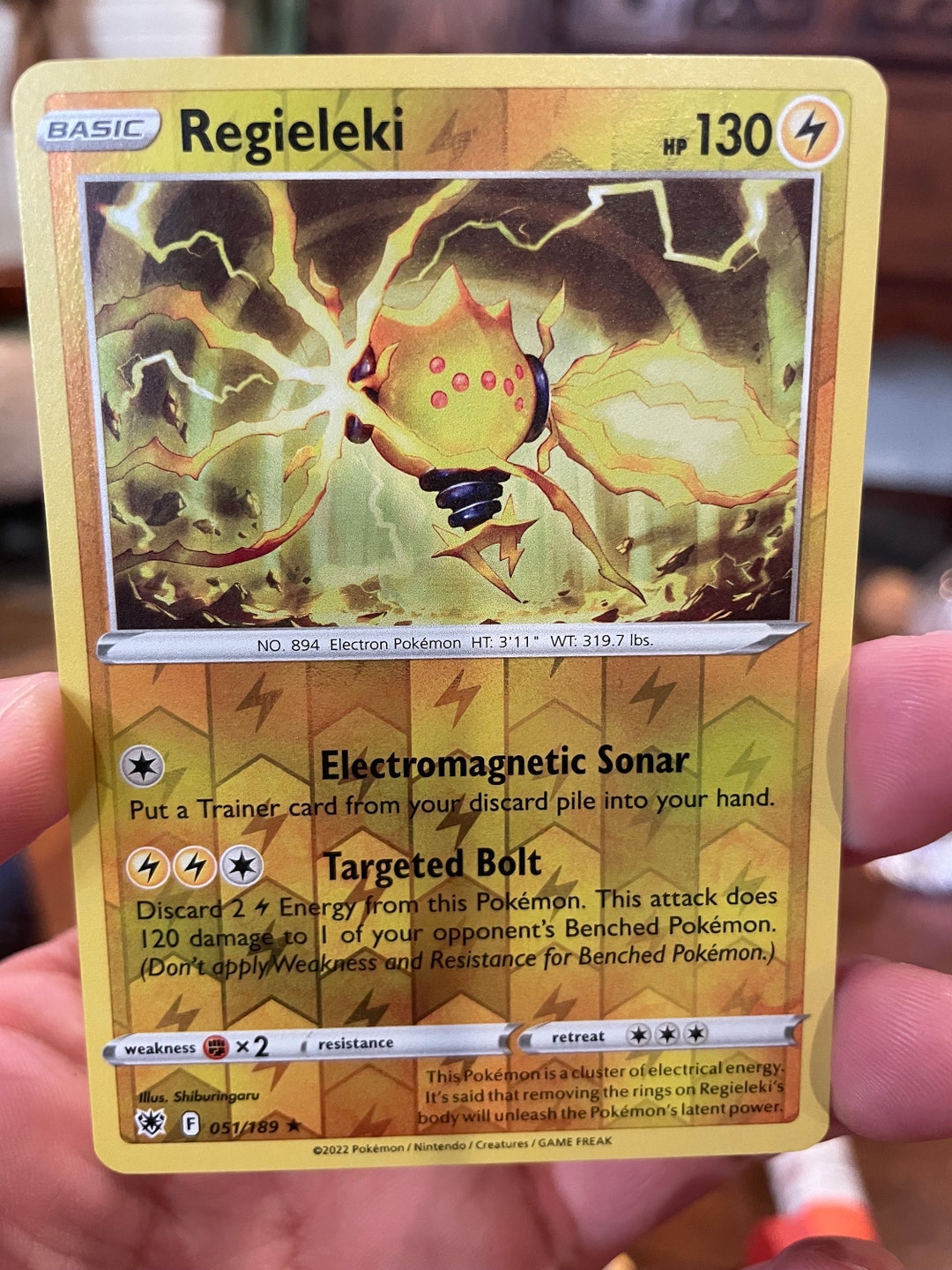 Regieleki 051/189 Reverse Holo Rare Astral Radiance Pokemon Etsy