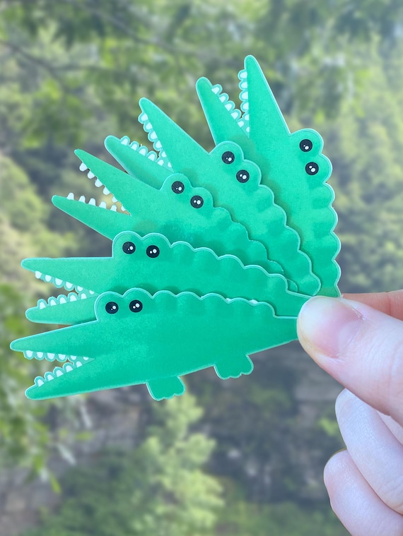 Motivational Alligator Sticker, Cute Kawaii Vinyl Decal