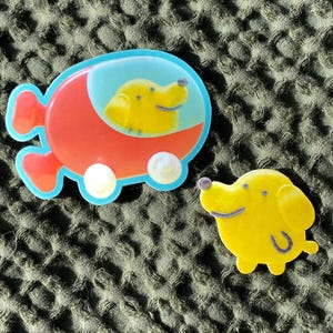 Pochitchi Dog Sticker: Y2K Virtual Pet Vinyl Decal