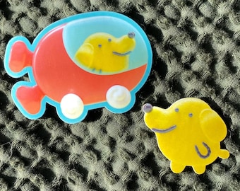 Pochitchi Dog Sticker: Y2K Virtual Pet Vinyl Decal