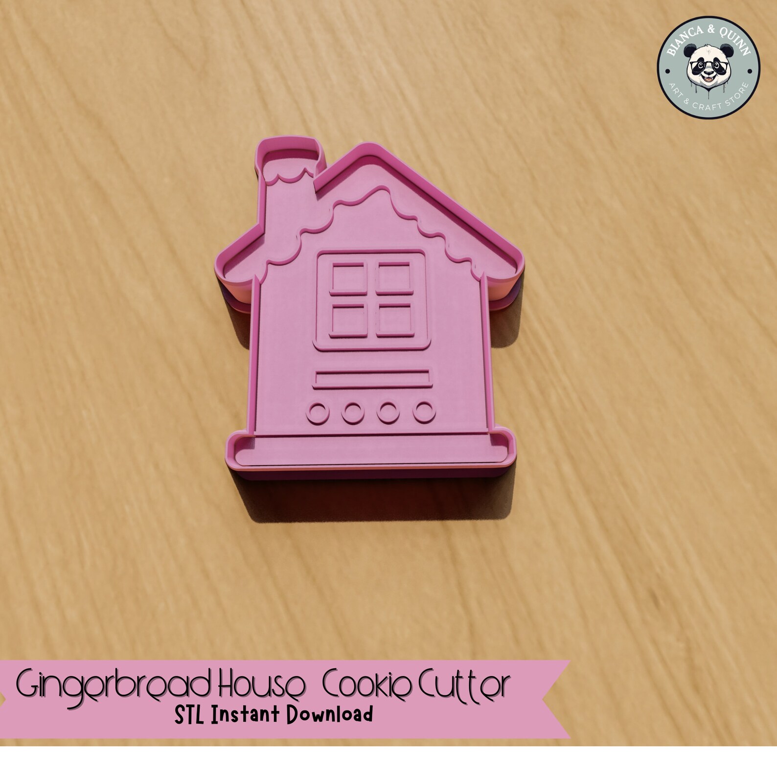 Gingerbread House Cookie Cutter STL File Instant Download for Etsy