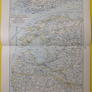 Scandinavie, pays baltes, 1877, carte géographique vintage originale 11,5 x 9,5 C18-2