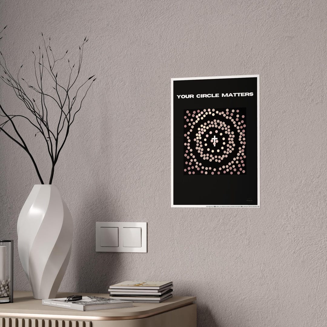 Inspirational Circle Matters Gloss Poster: Modern Motivational Wall Art ...