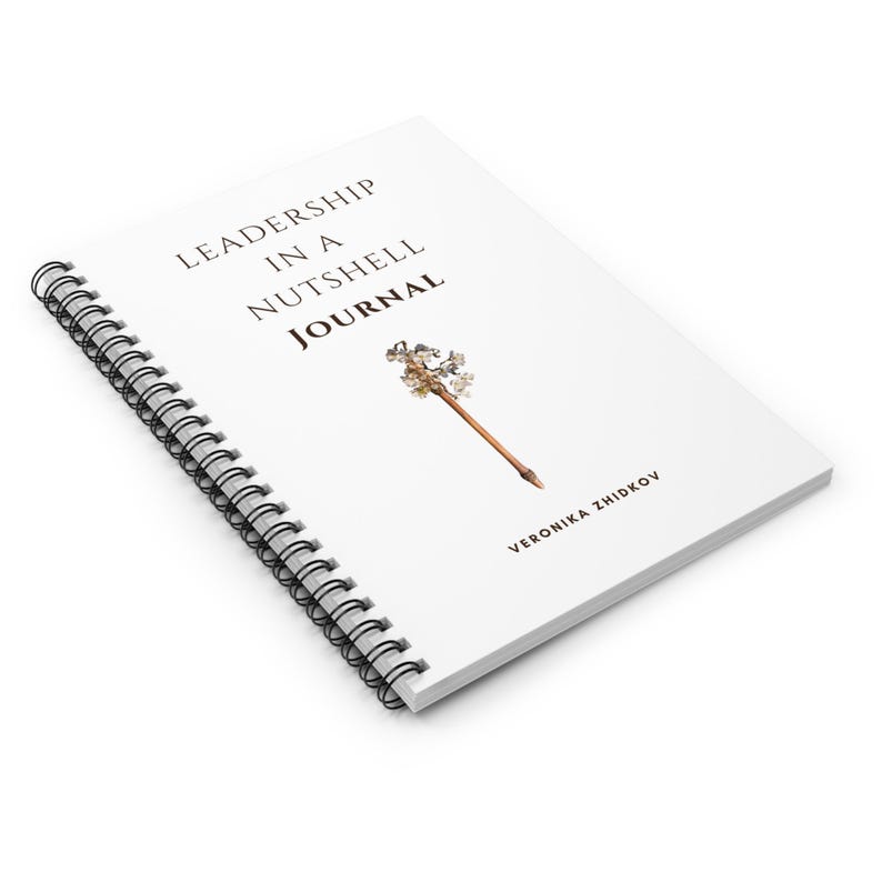 Leader Notebook Leadership in a Nutshell Spiral Journal: Elegant Notebook for Leaders ...