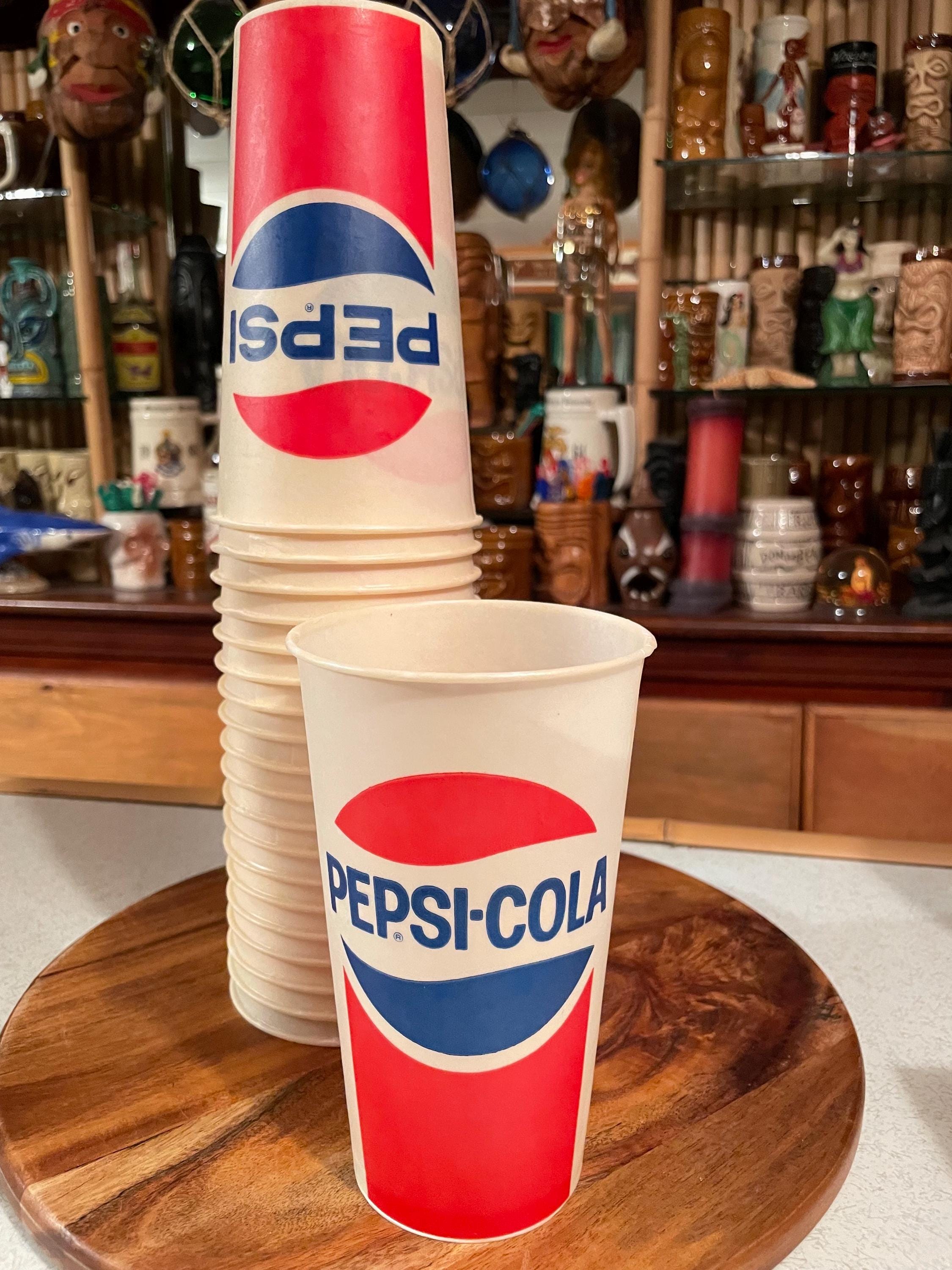 Vintage Pepsi Cola Waxed Paper Cups 1980s - Etsy