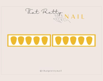 Press-On Nail Sizing Kit | Find Your Perfect Fit | Try Before You Buy | Nail Size Sample Kit for Custom Orders @thatprettynail