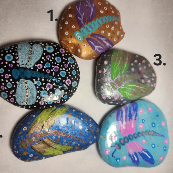 Painted Rocks - Dragonfly