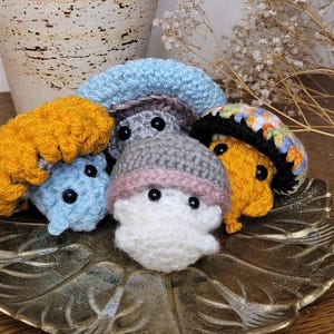 Crochet Mushroom Keychain Amulet